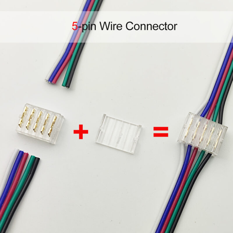 Low Voltage Wire Connectors 5 Pin, Quick Splice Joints 22-20 awg